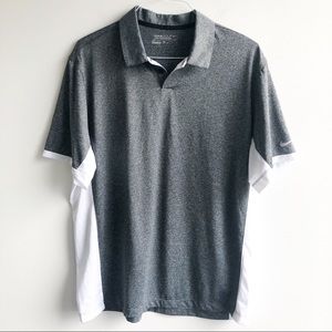 Nike Golf Tour Performance Gray Golf Shirt XL